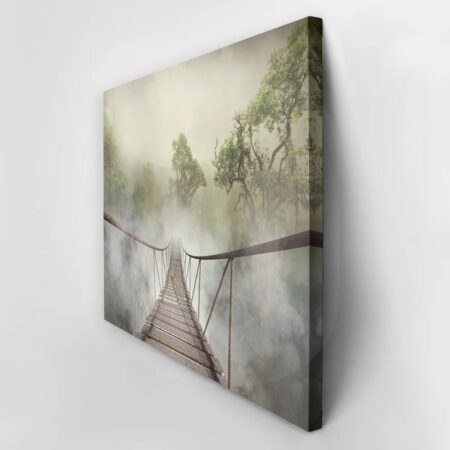 Πινακας σε καμβά JUNGLE BRIDGE - Δασος Sticky 3