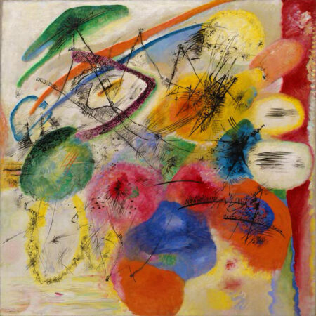 Πίνακας σε καμβά KANDINSKY - BLACK STROKES I - Wassily Kandinsky Sticky 5