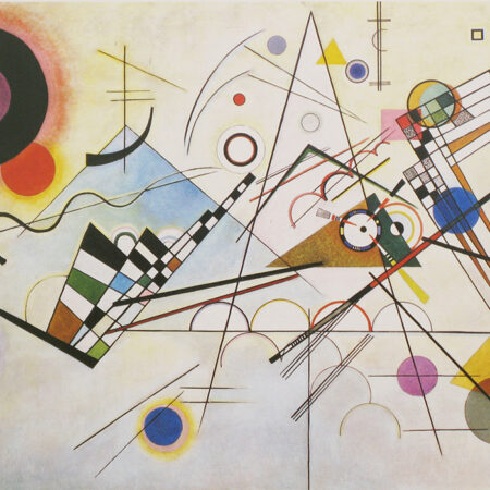 Πινακας σε καμβά KANDINSKY - COMPOSITION No8 - Wassily Kandinsky Sticky 8