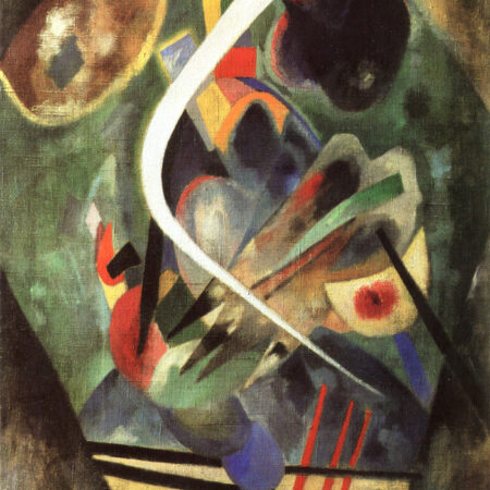 Πινακας σε καμβά KANDINSKY - WHITE STROKE - Wassily Kandinsky Sticky 5