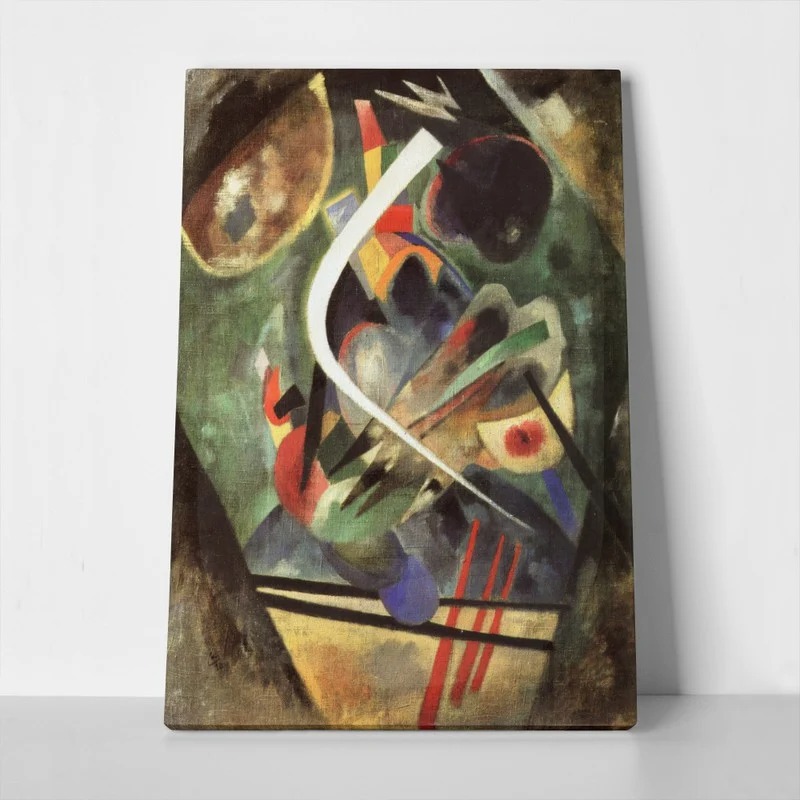 Πινακας σε καμβά KANDINSKY - WHITE STROKE