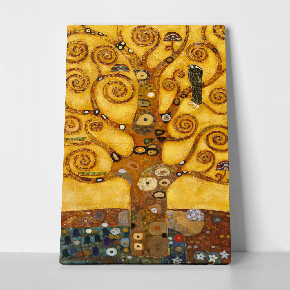 Πινακας σε καμβά KLIMT - TREE OF LIFE (DETAIL)