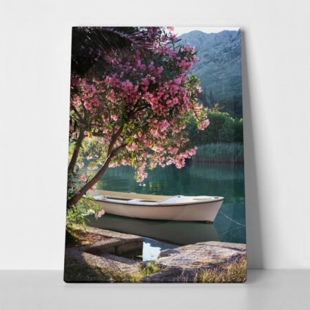 Πινακας σε καμβά LAKE 1 - Βαρκες και Καραβια