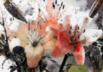 Πινακας σε καμβά LILIES MODERN ABSTRACT ART STYLE CUBISM