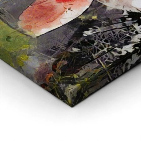 Πινακας σε καμβά LILIES MODERN ABSTRACT ART STYLE CUBISM - Κρινα Sticky 2