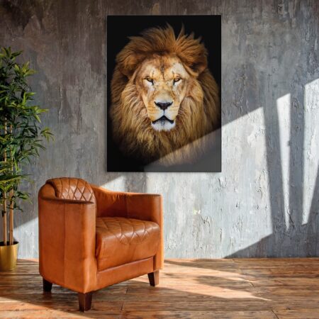 Πινακας σε καμβά LION PORTRAIT - Ζωα