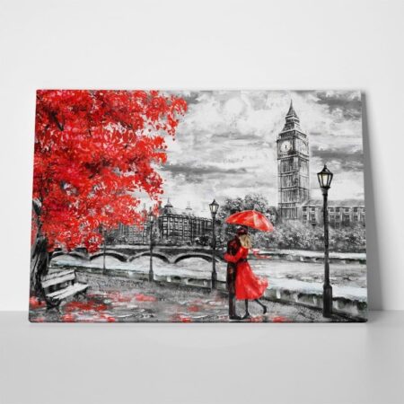 Πινακας σε καμβά LONDON PAINTING 2 - Λονδινο Sticky 1