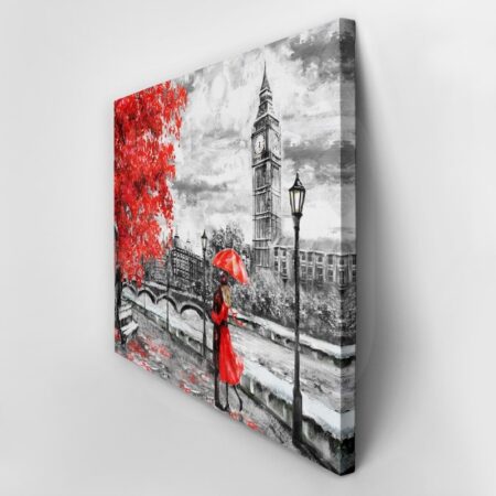 Πινακας σε καμβά LONDON PAINTING 2 - Λονδινο Sticky 3