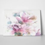 Πινακας σε καμβά MAGNOLIA FLOWER TREE WATERCOLOR PAINTING
