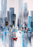 Πινακας σε καμβά MANHATTAN BAY OIL PAINTING