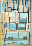 Πινακας σε καμβά MONDRIAN - COMPOSITION NO VI