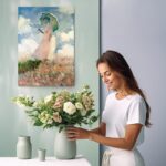 Πινακας σε καμβά MONET - FRAU MIT SONNENSCHIRM