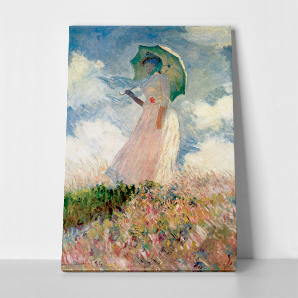 Πινακας σε καμβά MONET - FRAU MIT SONNENSCHIRM