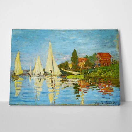 Πινακας σε καμβά MONET - REGATTA AT ARGENTEUIL - Monet Claude Sticky 1