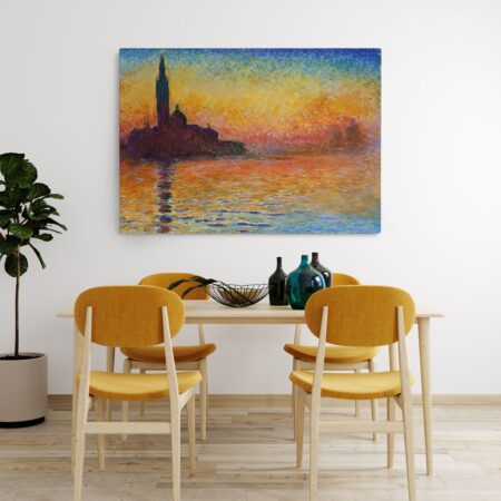 Πινακας σε καμβά MONET - SUNSET - Monet Claude