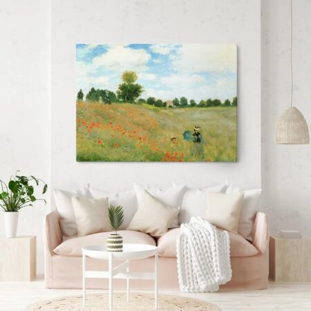Πινακας σε καμβά MONET - POPPIES AT ARGENTEUIL