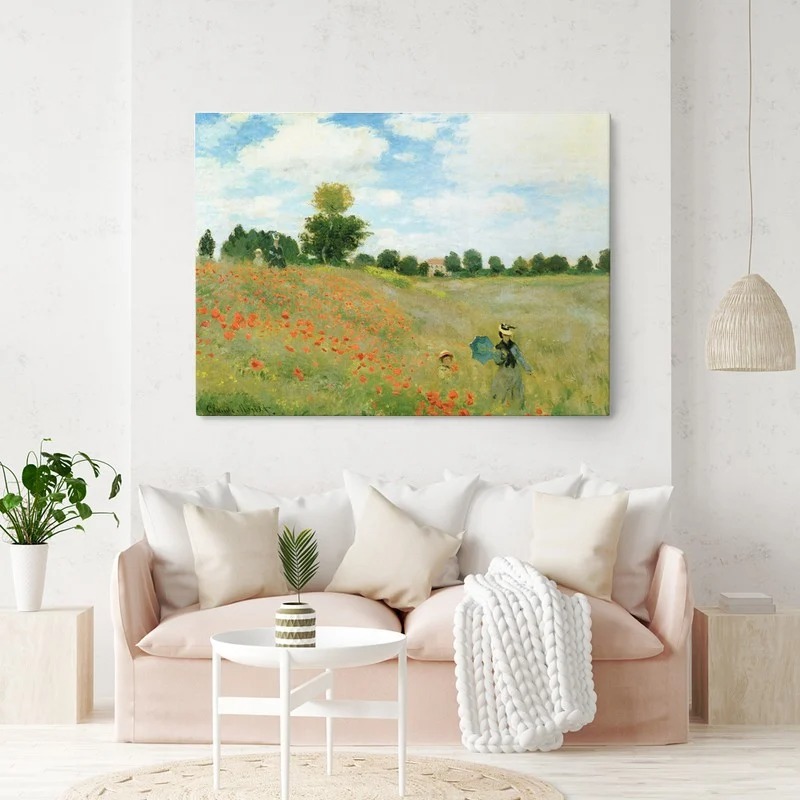 Πινακας σε καμβά MONET - POPPIES AT ARGENTEUIL