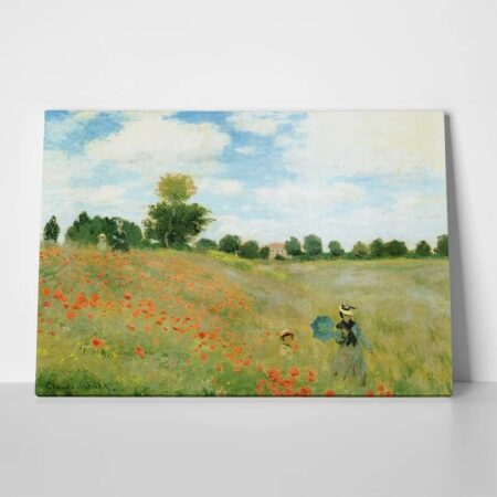 Πινακας σε καμβά MONET - POPPIES AT ARGENTEUIL - Monet Claude Sticky 1