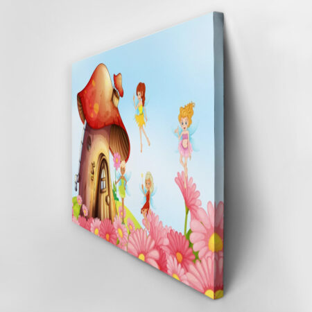 Πινακας σε καμβά MUSHROOM HOUSE - Παιδικοι και set Sticky 3