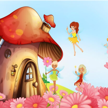 Πινακας σε καμβά MUSHROOM HOUSE - Παιδικοι και set Sticky 5