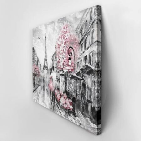 Πινακας σε καμβά OIL PAINTING STREET VIEW PARIS - Παρισι Sticky 3