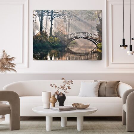 Πινακας σε καμβά OLD BRIDGE - Λιμνες - Ποταμια