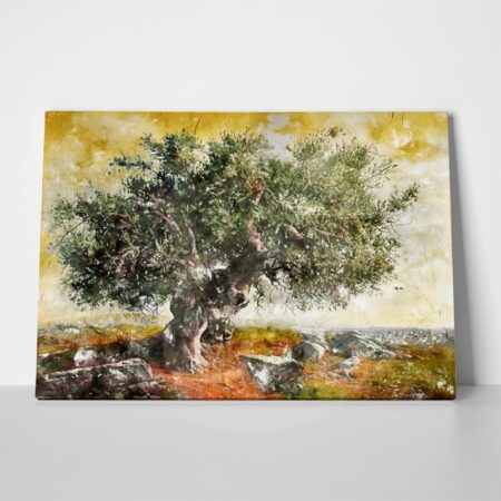 OUTLET Πινακας σε καμβά OLIVE TREE PAINTING 100cm x 65cm - OUTLET Sticky 1