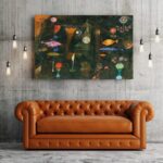 Πινακας σε καμβά PAUL KLEE - FISH MAGIC