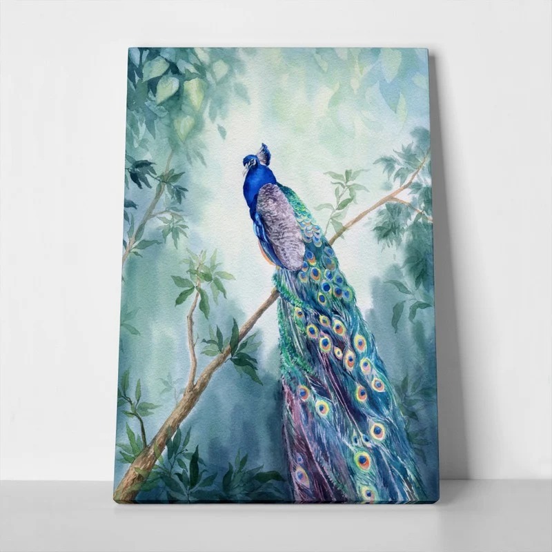 Πινακας σε καμβά PEACOCK PAINTING 2