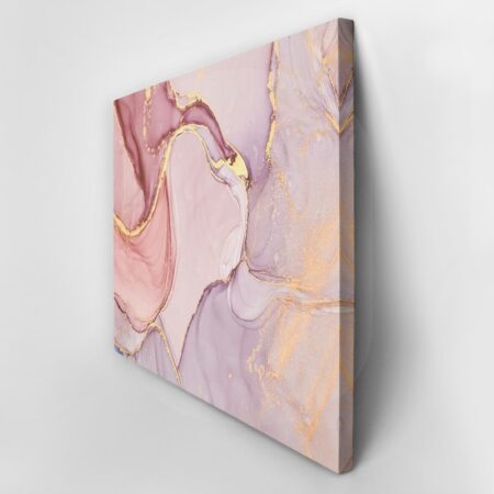 Πινακας σε καμβά PINK AND GOLD MARBLE PAINT - Αφηρημενα και Abstract Sticky 3