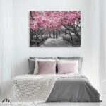Πινακας σε καμβά PINK BLOSSOM PARK