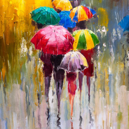 Πινακας σε καμβά RAINY DAY OIL PAINTING - Ουρανος - Καιρικα φαινομενα Sticky 5