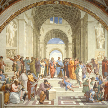 Πινακας σε καμβά RAPHAEL - SCHOOL OF ATHENS - Αντιγραφα ζωγραφων Sticky 5