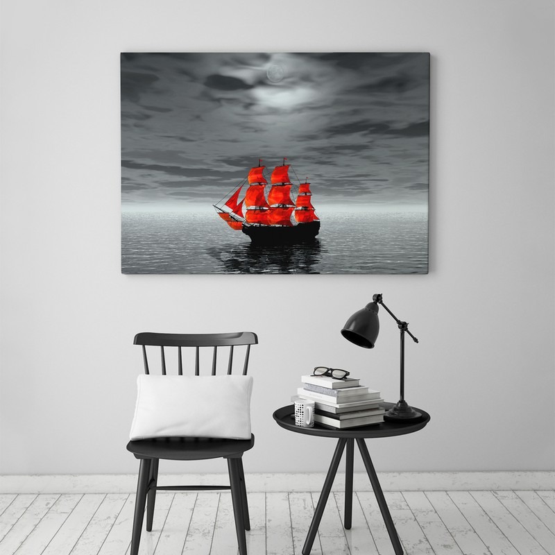 Πινακας σε καμβά RED SHIP