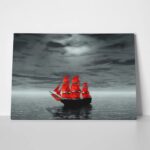 Πινακας σε καμβά RED SHIP