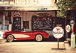 Πινακας σε καμβά RETRO RED CAR