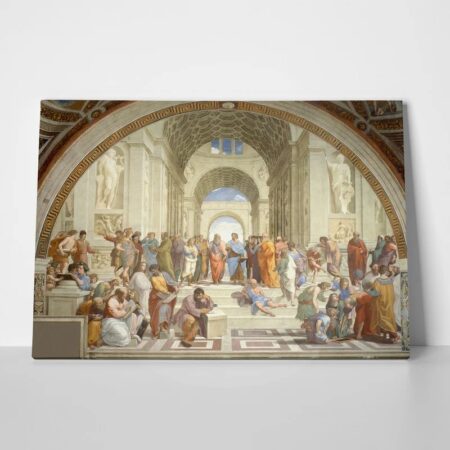 Πινακας σε καμβά RAPHAEL - SCHOOL OF ATHENS - Αντιγραφα ζωγραφων Sticky 1