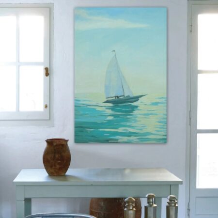 Πινακας σε καμβά SAILBOAT - Βαρκες και Καραβια