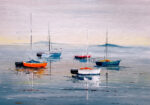 Πινακας σε καμβά SAILING BOATS OIL PAINTING