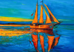 Πινακας σε καμβά SAILING SHIP