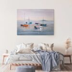 Πινακας σε καμβά SAILING BOATS OIL PAINTING