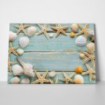 Πινακας σε καμβά SEA SHELLS FRAME
