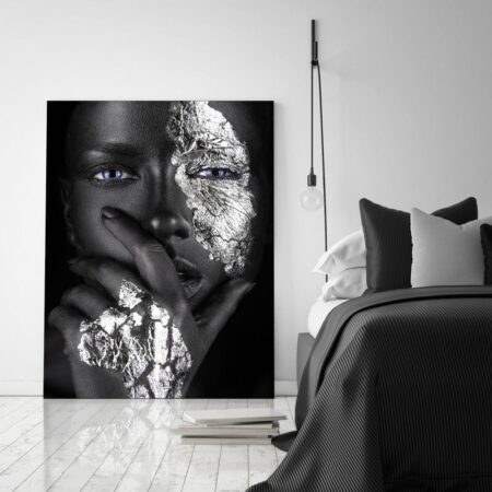 Πινακας σε καμβά SILVER FACE