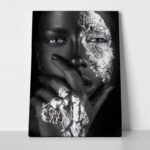 Πινακας σε καμβά SILVER FACE
