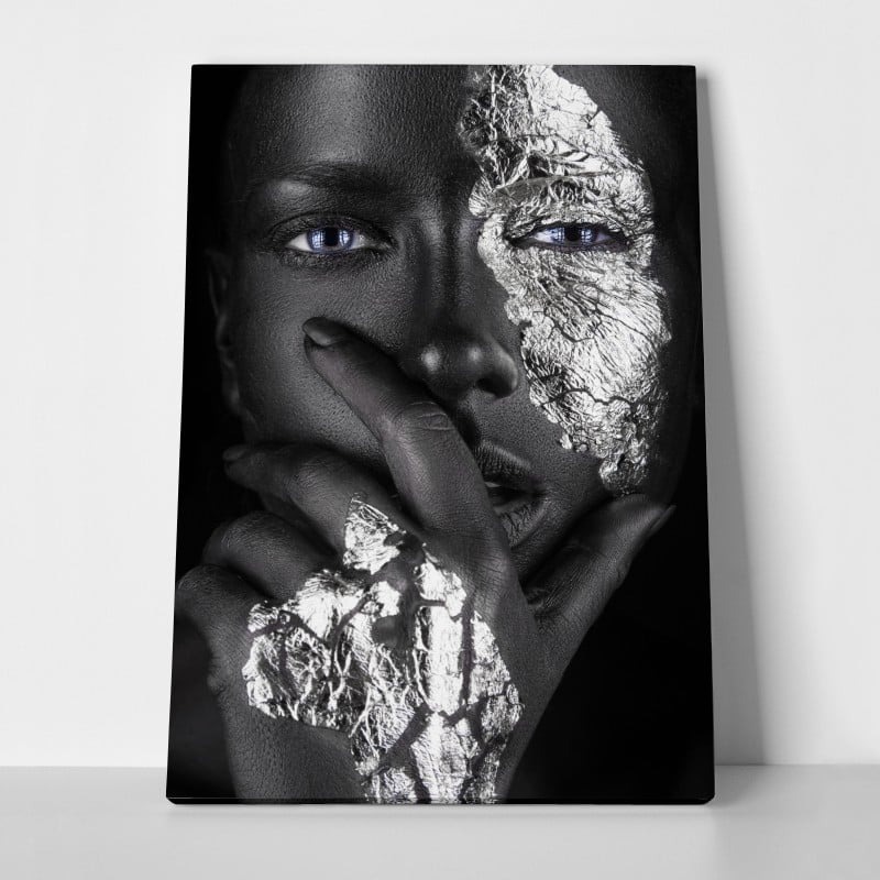 Πινακας σε καμβά SILVER FACE