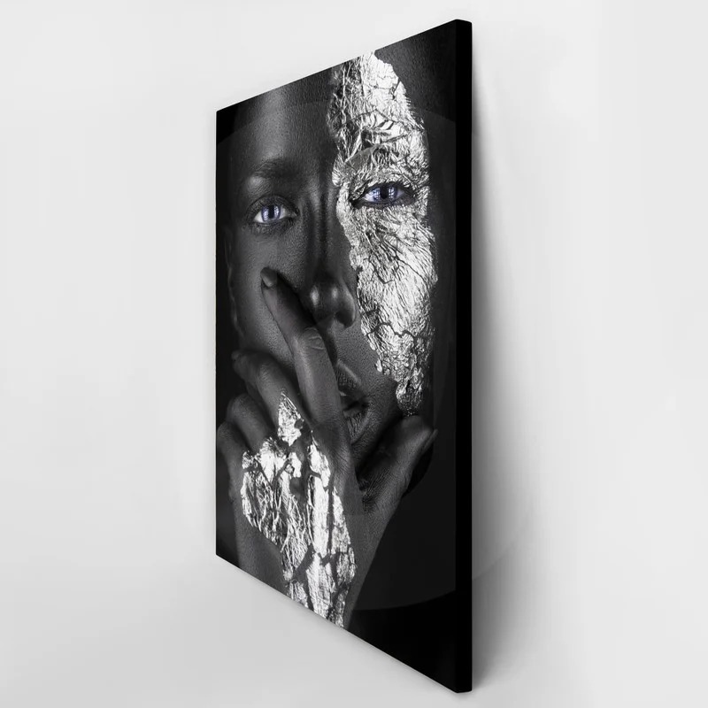 Πινακας σε καμβά SILVER FACE