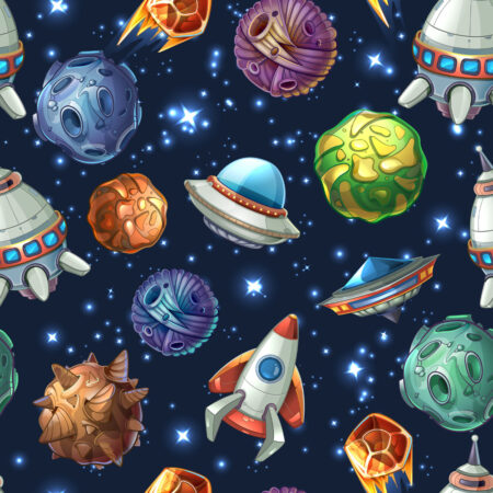 Πίνακας σε καμβά SOLAR SYSTEM COMIC - Παιδικοι και set Sticky 4