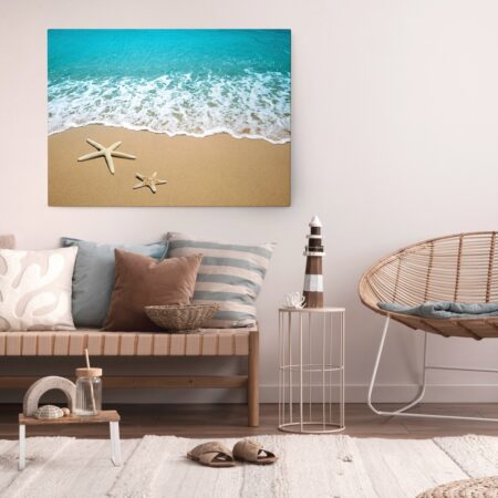 Πινακας σε καμβά STARFISHES SAND - Παραλιες