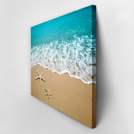 Πινακας σε καμβά STARFISHES SAND - Παραλιες Sticky 3