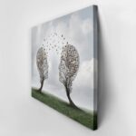 Πινακας σε καμβά TREE SHAPED COMMUNICATION CONCEPT